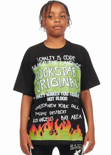 Boys Beno Black Graphic T-Shirt 3T / Black