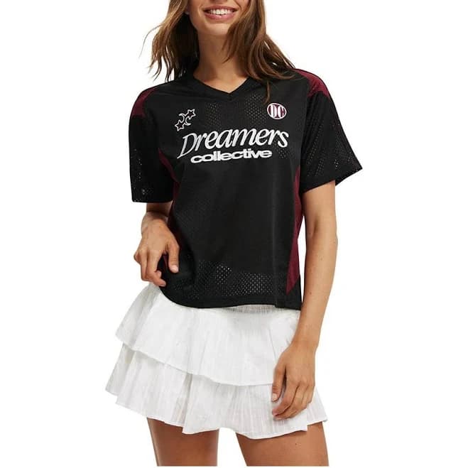 Cotton On Women's V Neck Cropped Graphic Tee