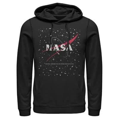 NASA Men's Circle Distressed Space Logo Hoodie