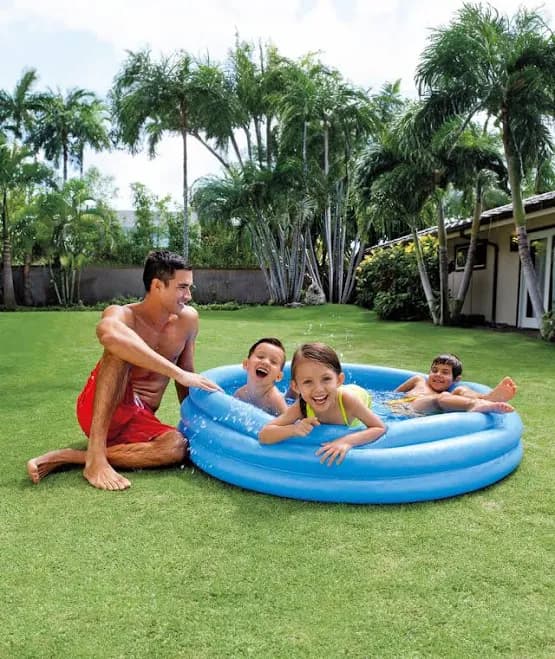 Crystal Blue Inflatable Pool