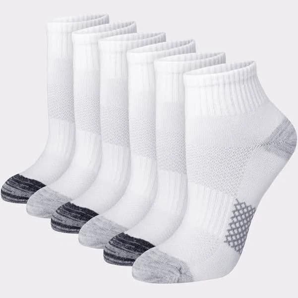 Hanes Women's 6-Pack Breathable Lightweight Ankle Socks