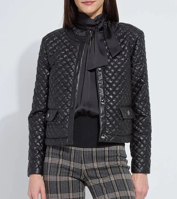 lysse Aurelle Quilted Vegan Leather Jacket