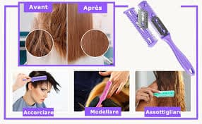 Yosoo Professional Hair Clipper, DIY Hair Clipper Comb Double Sided Thin Cutting Scissors Cutting Tool Purple : Amazon.com.be: Beauty