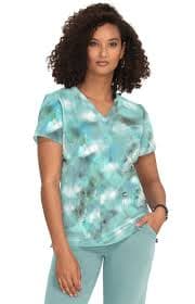 koi Next Gen Early Energy Women's 2-Pocket Print Scrub Top Soaring Cra – koihappiness