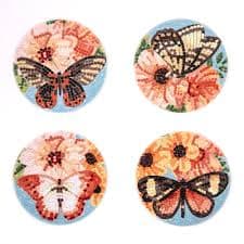 2 pack) DIAMOND DOTZ® Butterfly Coasters Diamond Painting Kit - Walmart.com