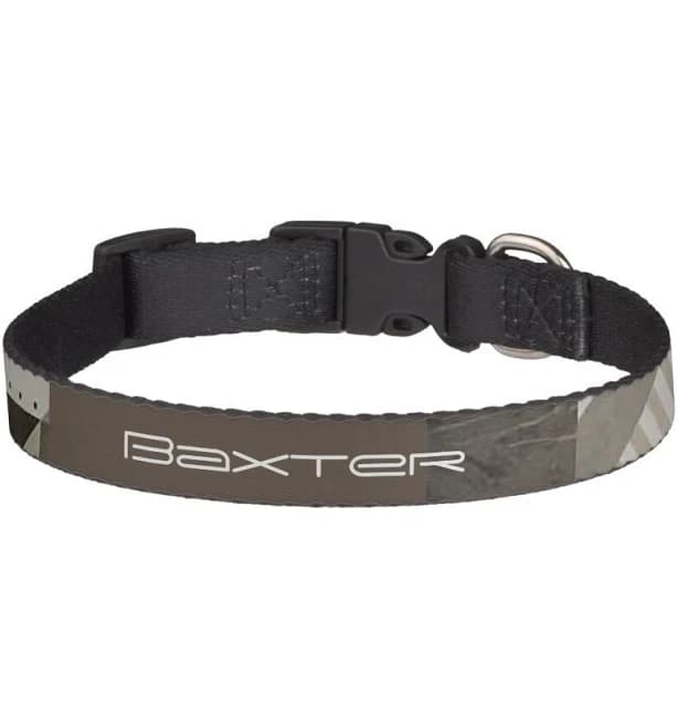 Personalized Geometric Tri-Color Dog Collar