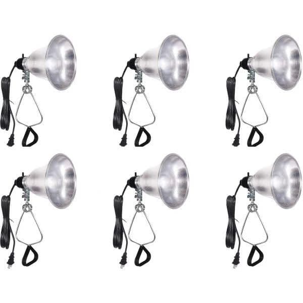 Simple Deluxe Clamp Lamp Light 6-Pack