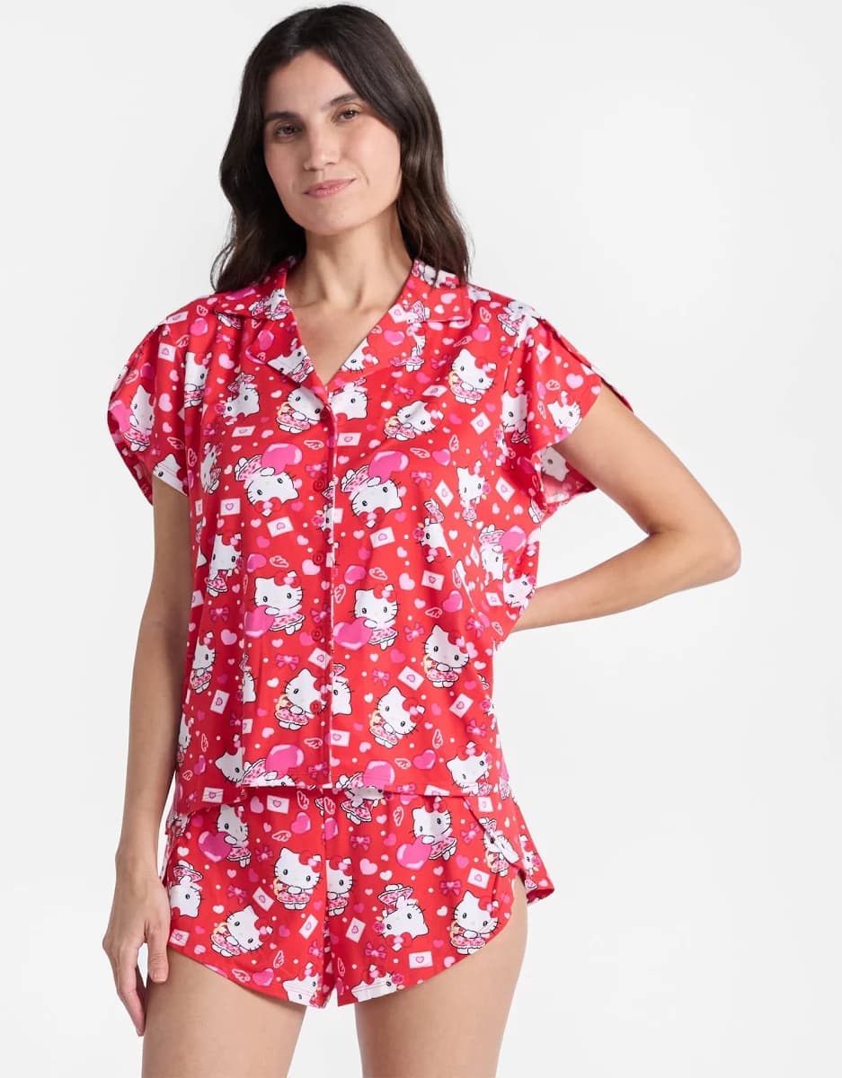 Hello Kitty Women's Valentine's Day 2-Piece Pajama Set