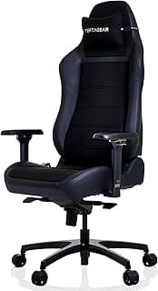 VERTAGEAR PL6800 Ergonomic Big & Tall Gaming Chair Featuring ContourMax Lumbar & VertaAir Seat Systems - Carbon Black