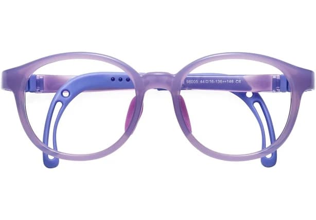 Flexible Plastic Round Little Kids Eyeglasses