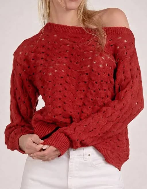 Bloomington Lightweight Textured Knit Open Sweater