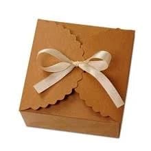 Paper Mart 25ea 3 x 3 x 2 Kraft Flower Edge Box