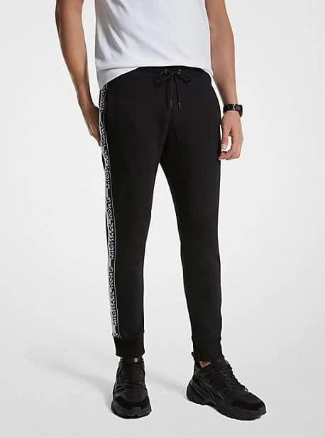 Michael Kors Men's Logo Tape Cotton Blend Joggers