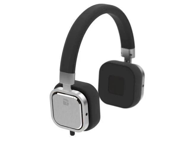 Torque Audio On/Over Ear Customizable Headphone (Brushed Silver Metallic)
