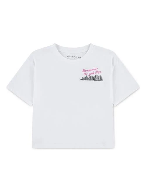 Abercrombie Kids Girls' New York City Streets Boxy T-Shirt