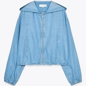 Zara Women's Adjustable Hem Hooded Jacket