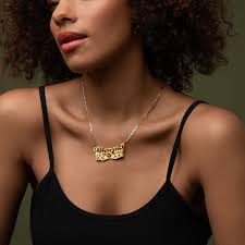 Double Plated Diamond Cut Name Necklace – Tres Colori Jewelry