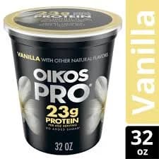 Oikos Pro 20g Protein Vanilla Yogurt-Cultured Ultra-Filtered Milk Snack