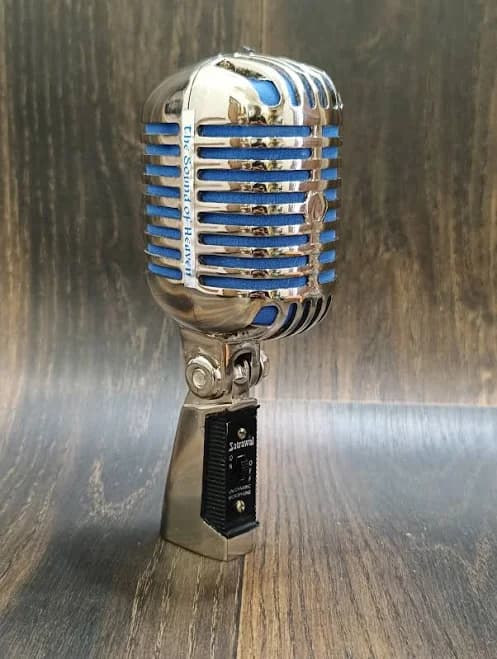 Vintage Retro Microphone – Classic Dynamic Mic With Metal Grill