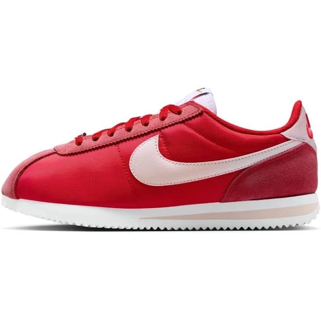Nike Cortez nylon sneakers in red and pink