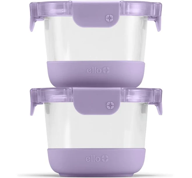 Ello 4-Piece Glass Food Storage Container Set