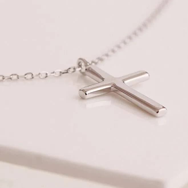Dainty Cross Charm Pendant Necklace