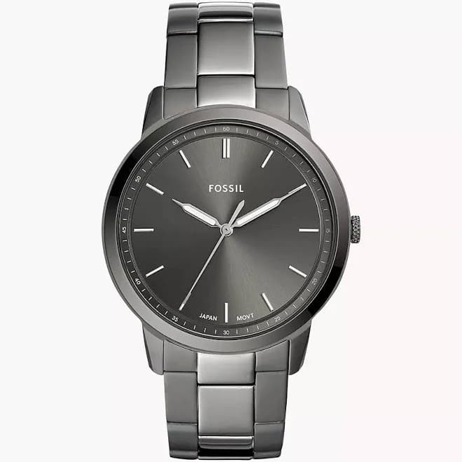 Fossil Men's Minimalist Stainless Steel Three-Hand Watch