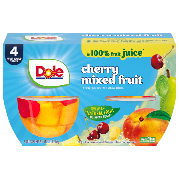 Dole Fruit Juice Cherry Mixed Fruit