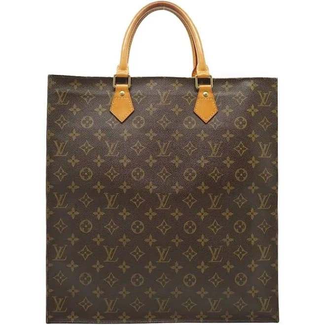 Louis Vuitton Vintage Sac Plat Monogram Canvas Tote Bag