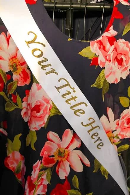 Personalized Satin Sash