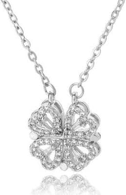 Women's Gold Four Leaf Clover Necklace