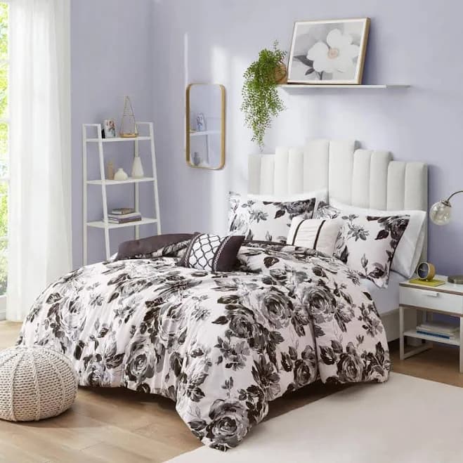 Intelligent Design Dorsey Floral Print Duvet Cover Set