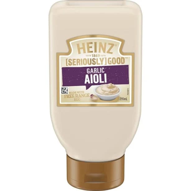 Heinz Aioli Mayonnaise Squeeze 295ml x 1