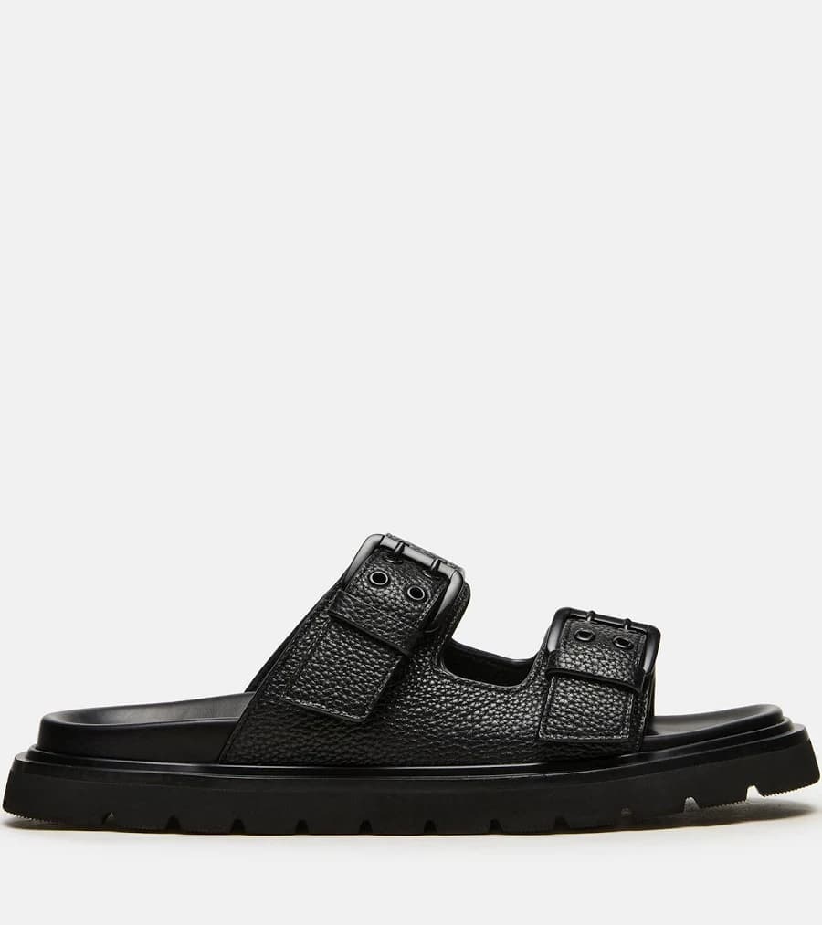 Steve Madden Men's Luxor Leather Slide Sandals