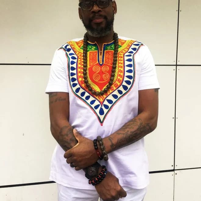 Embroidered Dashiki White Short Sleeve Shirt African Clothing Men's