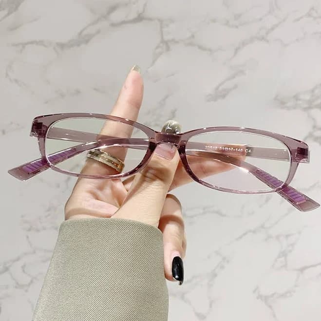 Sllac Rectangle Glasses Online, Pink Full Rim Frame, Edana