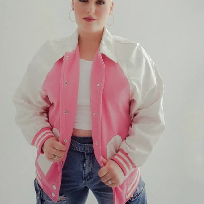 Varsity Jacket with Heart Pockets