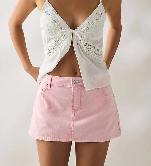 BDG Onna Denim Micro Mini Skirt
