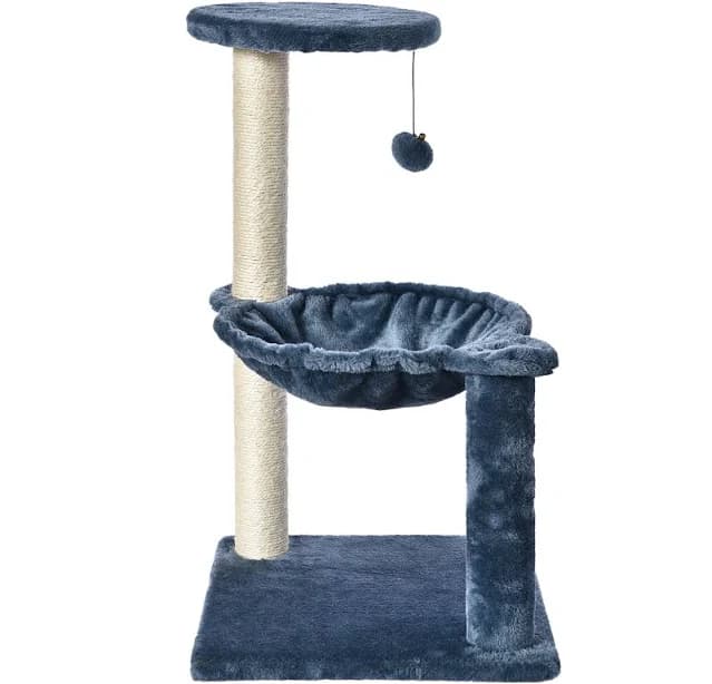 Vibrant Life 3-Level Cat Tower with Hammock and Sisal Post