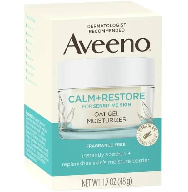 Case of 12-Aveeno Calm Restore Moisturizer F/F Gel 1.7Oz By J&J Consumer Health