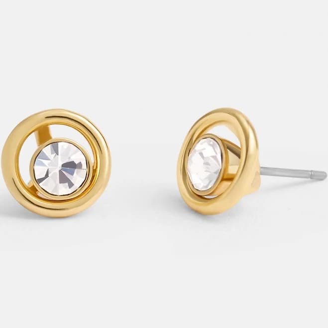 Coach Women's Halo Round Stud Earrings