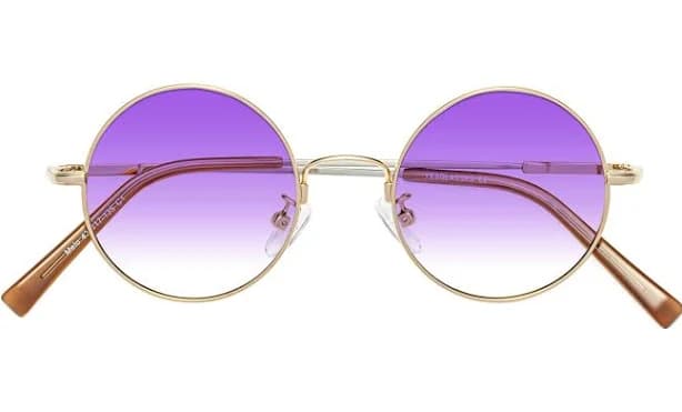 Melo Narrow Flexible Round Tinted Sunglasses