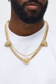 Lion Link Necklace Set - Gold | Fashion Nova