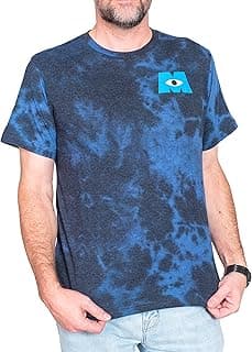 Monsters Inc Logo Blue Tie Dye Adult Unisex Short Sleeve T-Shirt Tee