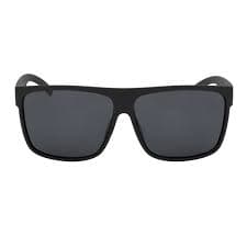Men's XL Wide Fit Polarized Square Sunglasses Matte Black Frame Dark Smoke Lens | eBay