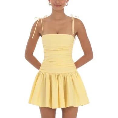 Lucy in The Sky Ruched Fit and Flare Dress