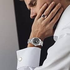 AKNIGHT Mens Watch Analog Quartz Movement Stylish Chronograph Casual Sport Design 30M Waterproof Elegant Gift for Men, BLACK : Amazon.sg: Fashion