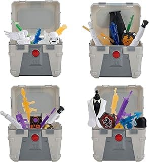 Ghost Henchman Chest Collectible Accessory Set Bundle- Includes 4 Ghost Style Henchman Chests, 8 Back Bling, 12 Translucent Weapons, 8 Ghost Henchman Figure Pieces- More Styles Dropping Soon