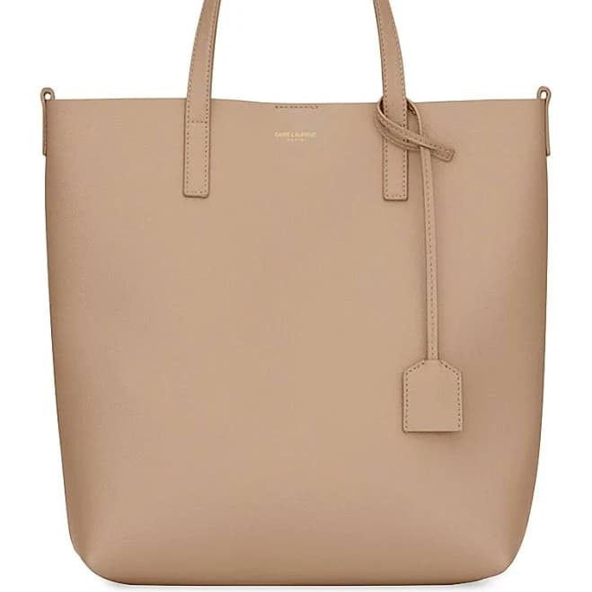 SAINT LAURENT Leather Tote Bag