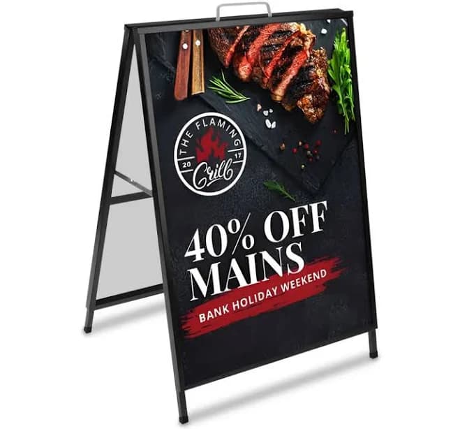 Best of Signs Personalized Restaurant Metal A Frames